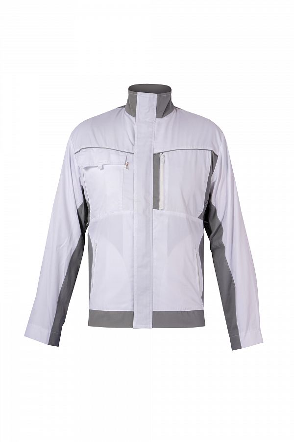 Pánská bunda pracovní do pasu TECHNIC I. bílo/šedá vel. 58 - Obrázek Pánská bunda pracovní do pasu TECHNIC I. bílo/šedá vel. 58 - Obrázek